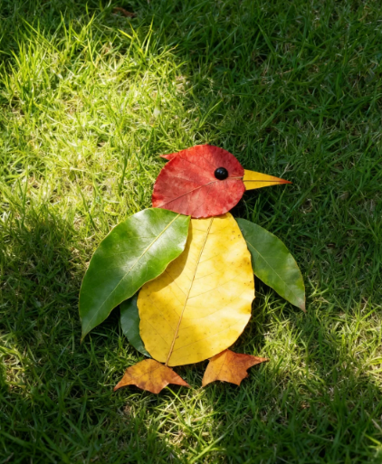 Fallen leaves picked up on the roadside π This way of putting together can get a zoo - 4