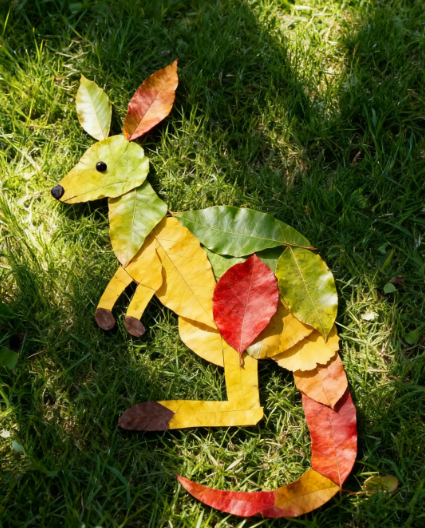 Fallen leaves picked up on the roadside π This way of putting together can get a zoo - 6
